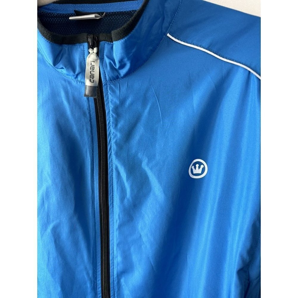 Canari‎ Cycling Mens Breakaway Razor Convertible Sleeve Jacket Vented sz XL Blue - Picture 2 of 11